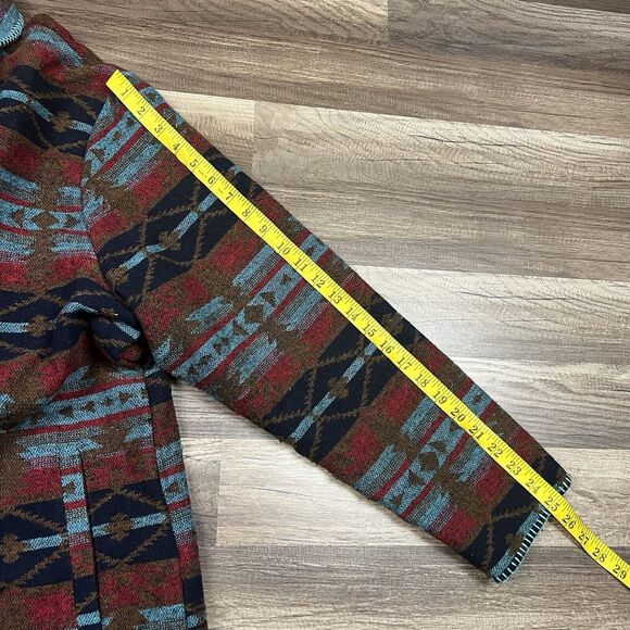 Outback Trading Co Brooklyn Jacket Navy Aztec Western Knee Length Sz 3XL - Picture 6 of 10